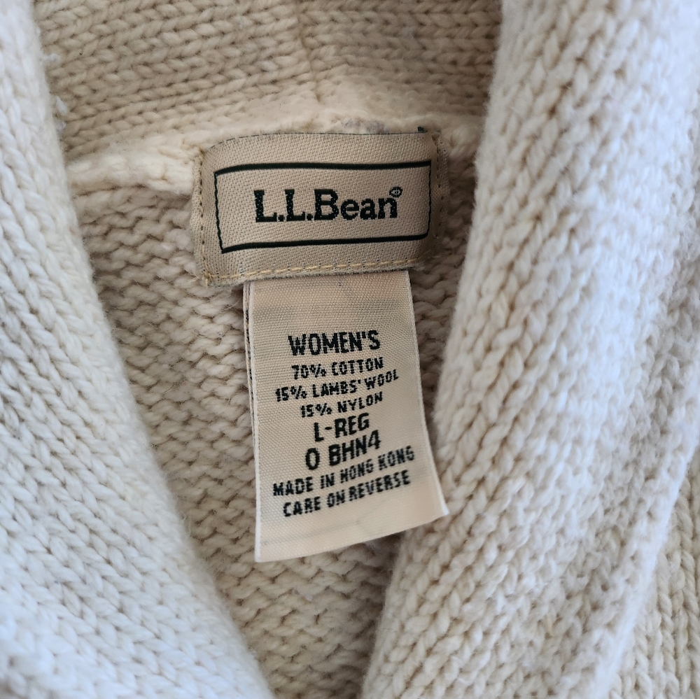 L.L.Bean Cotton and Wool Sweater - Picture 3 of 8